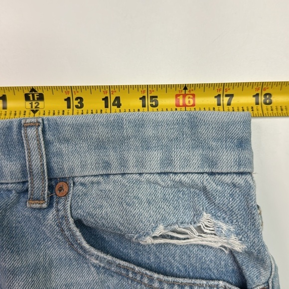 American Eagle Strigid Curvy 90s Boyfriend Denim Shorts Size 16 - Picture 3 of 8